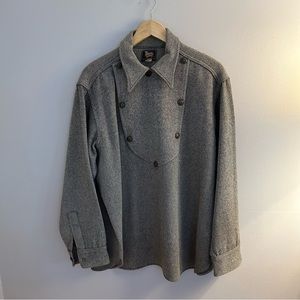 Vintage Woolrich XL men’s gray wool pullover jacket